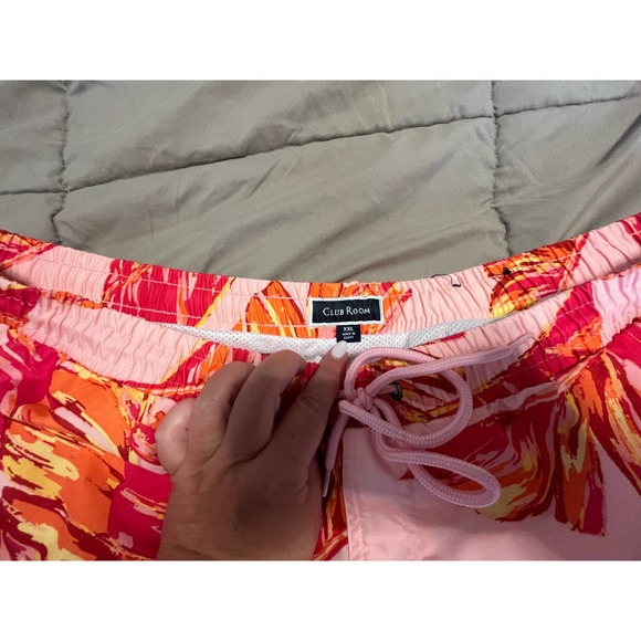 Men's Club Room Pink Floral Swim Shorts size XXL - Picture 4 of 5